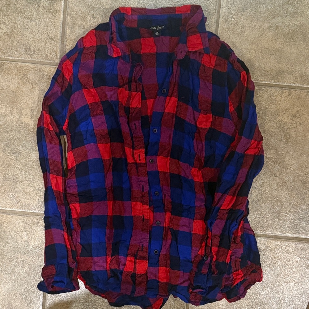 Lucky Brand Women’s plaid shirt